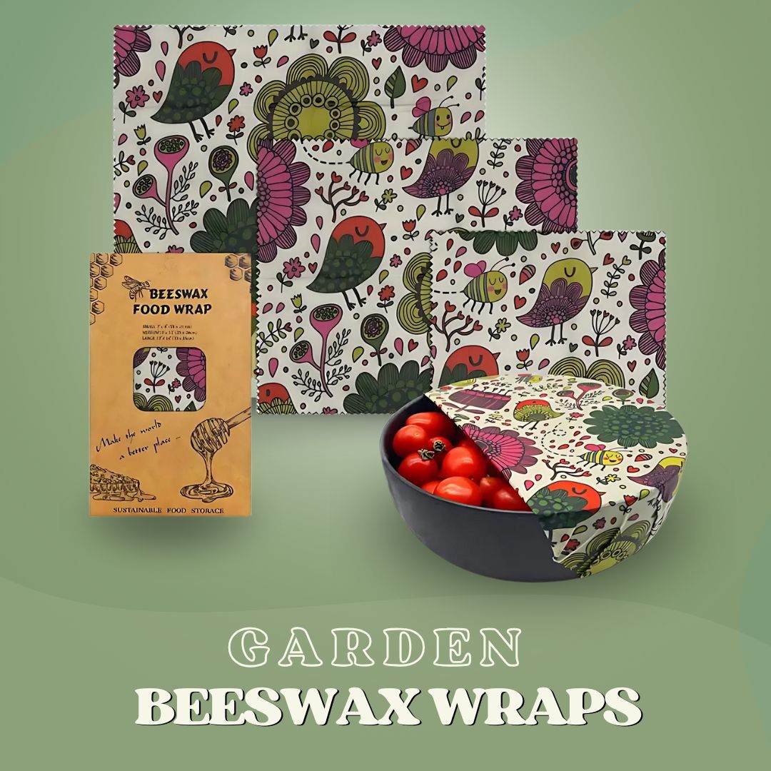 SaveItMom™ Reusable Beeswax Wraps (3-Pack)