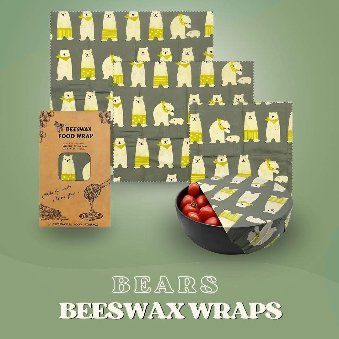 SaveItMom™ Reusable Beeswax Wraps (3-Pack)