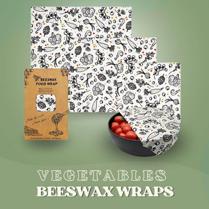 SaveItMom™ Reusable Beeswax Wraps (3-Pack)