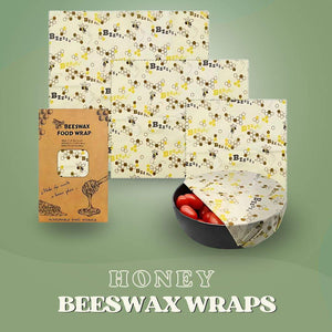 SaveItMom™ Reusable Beeswax Wraps (3-Pack)