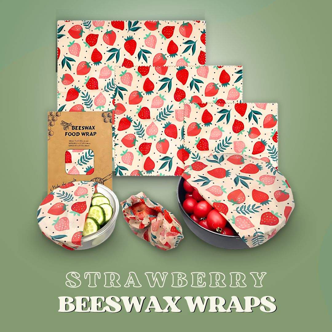 SaveItMom™ Reusable Beeswax Wraps (3-Pack)