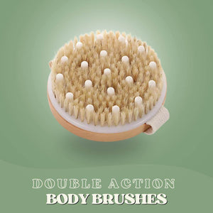 SaveItMom™ Natural Bristle Body Brushes