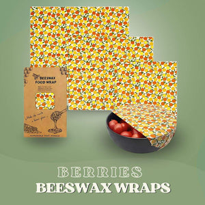 SaveItMom™ Reusable Beeswax Wraps (3-Pack)