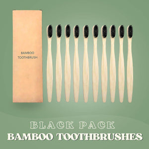 SaveItMom™ Eco-Friendly Bamboo Toothbrush Set (10-Pack)