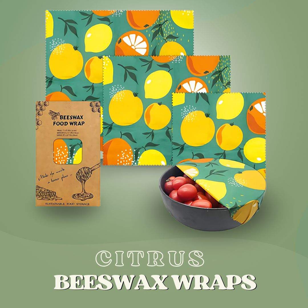 SaveItMom™ Reusable Beeswax Wraps (3-Pack)