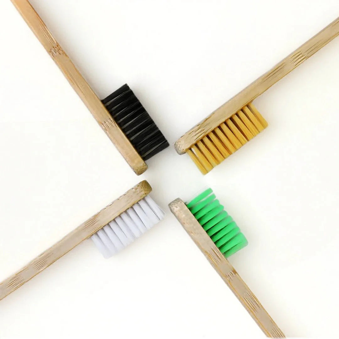 SaveItMom Eco-Friendly Bamboo Toothbrush Set (10-Pack), biodegradable and sustainable toothbrushes